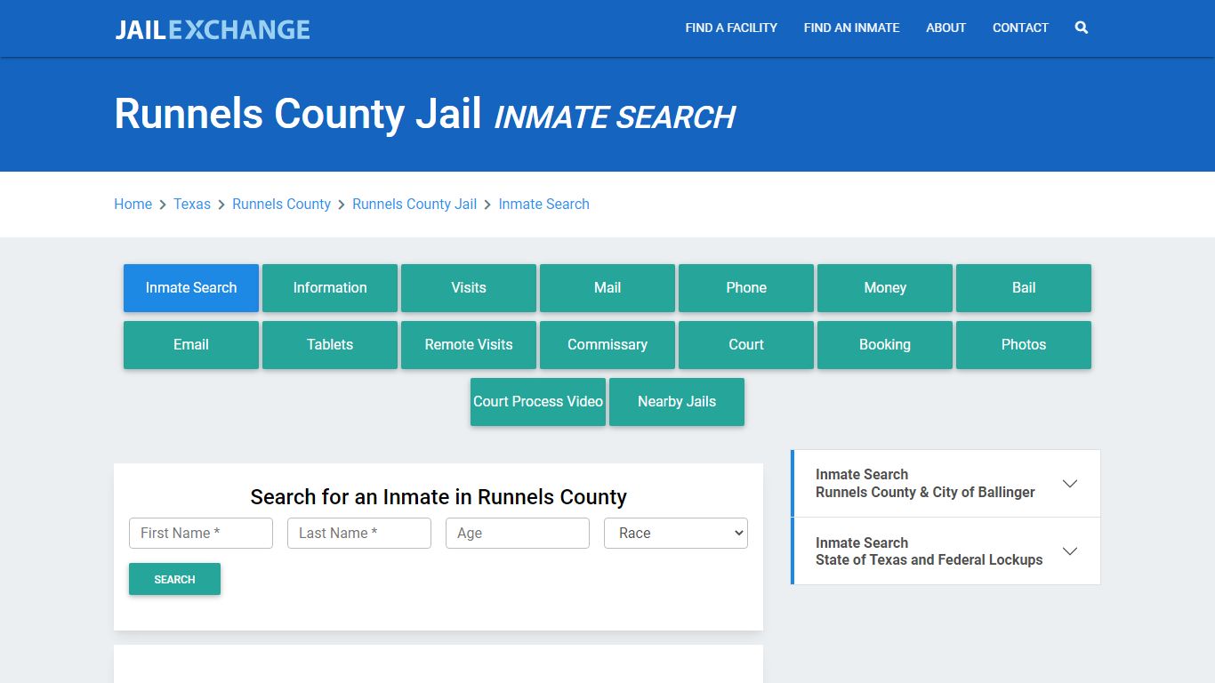 Runnels County Jail, TX Inmate Search: Roster & Mugshots